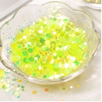 2026 Trend Ürünleri Toplu 1kg Neon Karışık Renkli Kalın Simli Polyester Toz, Bardaklar, El Sanatları, Noel, Tırnak Sanatı Malzemeleri İçin