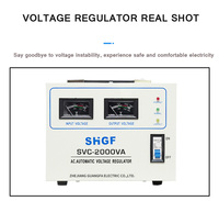 Stabilisateur de tension automatique monophasé SHGF SVC/TND2000VA 2 KVA 220V Régulateur de tension à servomoteur