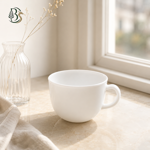 Bouteille en verre <span class=keywords><strong>opale</strong></span> blanc de 330 ml avec poignée, personnalisable avec logo, pour lait, café, miel, confiture, épices, emballage alimentaire, vente en gros, Bolong - Product Image 2