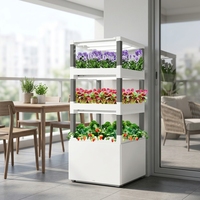 Armoire hydroponique verticale multi-niveaux Seedafarm pour la maison, avec pompe, pour culture intérieure, facile à utiliser, bloc de culture modulaire DIY