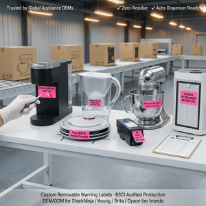 Étiquettes autocollantes personnalisées holographiques, imperméables, écologiques, anti-contrefaçon, à gratter, pour réfrigérateurs et machines à laver - Product Image 2