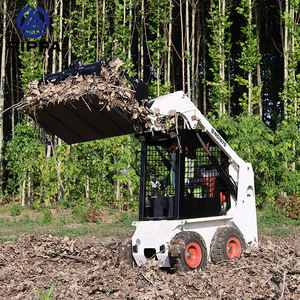 2024 gaya baru Mini selip Steer Loader aksesoris kinerja tinggi pemuat depan dengan garpu palet biaya lebih tinggi pemuat Mini - Product Image 1