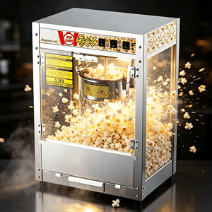 Máquina Profesional para Hacer Palomitas de Maíz, de 8 Onzas, a Gas, Comercial, para Puestos de Comida Callejera y Kioscos - Product Image 1