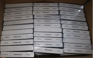 Lima de Uñas Profesional Lavable con Logotipo Personalizado, Limas de Uñas y Raspador Gris Zebra con Logotipo Profesional - Product Image 4