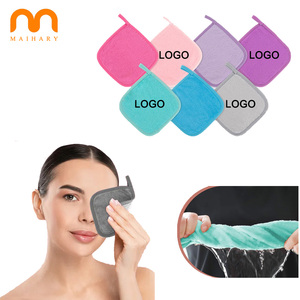 Serviette de visage démaquillante carrée <span class=keywords><strong>en</strong></span> <span class=keywords><strong>tissu</strong></span> microfibre à séchage rapide réutilisable multicolore de marque privée personnalisée de haute qualité - Product Image 1