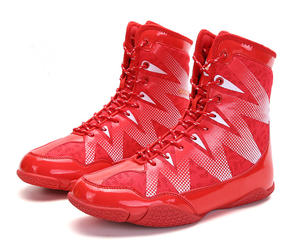 Brand New Professional Training Boxing &amp; Wrestling Lace-Up Shoes for <strong>Men</strong> Leather Upper EVA Midsole Breathable Lightweight Design - Product Image 3