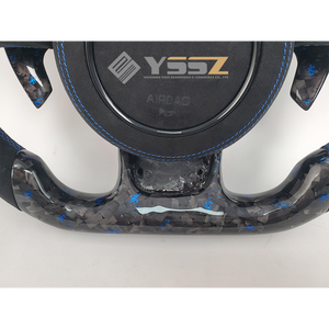 Elegante <span class=keywords><strong>rifacimento</strong></span> interno del Volante in fibra di carbonio in pelle blu resistente per <span class=keywords><strong>auto</strong></span> a 2013 2016 Volante A3 - Product Image 3