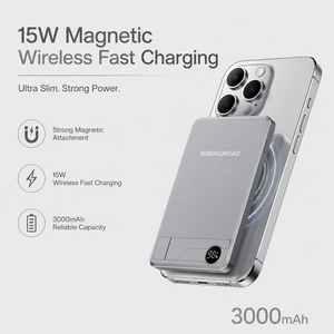 Batterie externe 10000mAh avec câble intégré, charge rapide, <span class=keywords><strong>chargeur</strong></span> de téléphone <span class=keywords><strong>portable</strong></span> <span class=keywords><strong>portable</strong></span>, 3 en 1, magnétique sans fil - Product Image 6