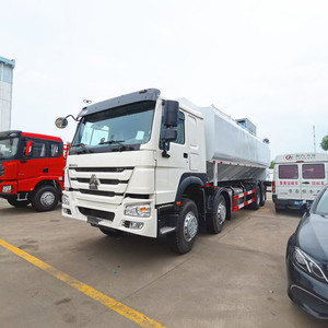 Camión de alimentación a granel Sinotruck HOWo 8x4 Euro 2 volumen del tanque 40cbm 20 toneladas camión de alimentación de pollos para la venta - Product Image 3