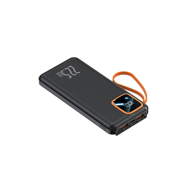 Slim PD 22.5W High Capacity 10000mAh Fast Charging Power Bank with 4 Cables LED Display Portable Travel Charger