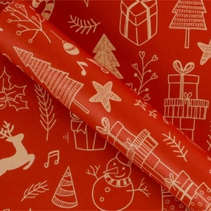 Papel de Regalo con Diseño de Ramo de Manzanas, Papel para Envolver Regalos de Navidad - Product Image 5