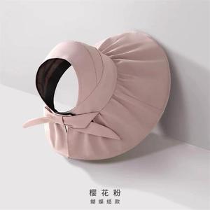 Sun Hat Bucket Hat Large Brim UV Protection Solid Color Anti Uv For Women Summer Outdoor Wear - Product Image 2