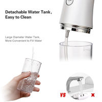 Réservoir d'eau détachable 200ml Irrigateur dentaire sans fil Portable Water Flosser Rechargeable Ipx7 Irrigateur oral étanche