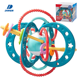 Jouet de dentition sensoriel en silicone pour enfants, balle à saisir, jouets à mâcher pour bébés, hochet, balle de dentition, facile à tenir pour les nourrissons - Product Image 1