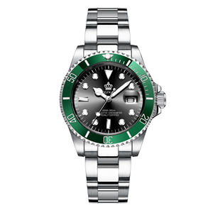 Montre pour homme en acier inoxydable, étanche, montre de sport, lunette rotative, calendrier, montre minimaliste pour homme - Product Image 4