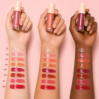 Cruelty-free fruitkleurveranderende lipoliën private label hydraterende veganistische volumevergrotende transparante lipoliën tint glow