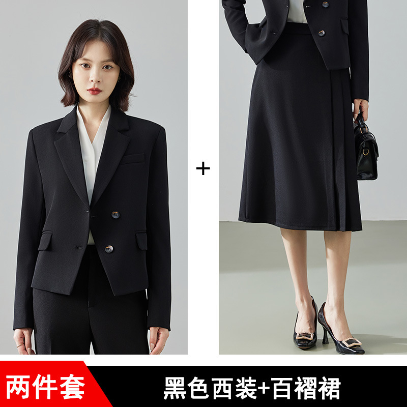 black suit dress