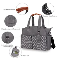 फैशन बेबी डायपर बैग ढोना बड़े क्षमता माँ मातृत्व बैग पोर्टेबल Multifunctional लंगोट निविड़ अंधकार बैग बच्चे की देखभाल के लिए