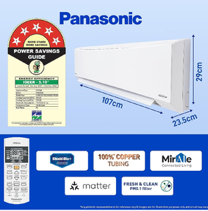 เครื่องปรับอากาศ 1.5 ตัน แบบทำความเย็น พร้อม Wi-Fi สมาร์ท คอนเดนเซอร์ทองแดง สำหรับใช้ในบ้าน รุ่นใหม่ แบบแยกส่วน มินิสปลิต ระบบทำความร้อนและความเย็น - Product Image 4