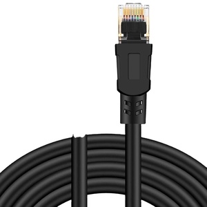 Câble Ethernet CAT8 SFTP 28AWG BC 40 Gbit/s 2000 MHz plaqué or, cordon de raccordement RJ45 à angle droit 0,5 m-100 m - Product Image 6