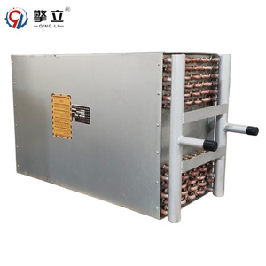 Intercambiador de Calor Aletado de Tubo de Cobre Qing Li 150-300°C Refrigerado por Agua Personalizado para Equipos de Deshumidificación y Secado - Product Image 1