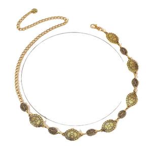 Kadınlar için vücut zinciri elbiseler kot batı Cowgirl bel linkler kemer ayarlanabilir Metal bel zincir kemer - Product Image 5