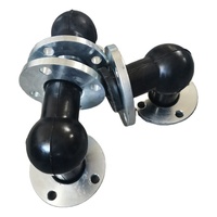 Raccord d'expansion à bride en acier au carbone forgé, coude à 90 degrés en acier inoxydable, joint en caoutchouc Bainai