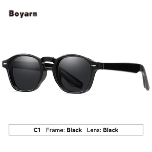 Quảng trường sang trọng hợp thời trang TR90 + CP Shades dày hình chữ nhật Kính mát ánh sáng màu xanh lá cây Acetate vuông phân cực Vòng Kính mát - Product Image 6