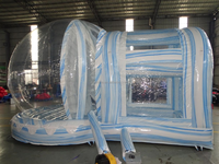 Cabine de photo claire de maison de rebond de bulle transparente de haute qualité pour la boule de neige gonflable géante de décoration de Noël