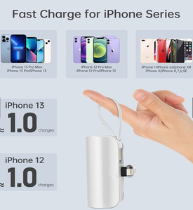 Embrace Promoción Mini Power Bank Carga rápida con soporte para teléfono 5000mAh Cargador portátil Cápsula pequeña Power Bank para <span class=keywords><strong>Iphone</strong></span> - Product Image 4