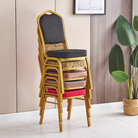 Chaises de salle à manger modernes en fer de luxe pour hôtels, mariages, banquets, réunions VIP, restaurants, événements, fêtes, églises
