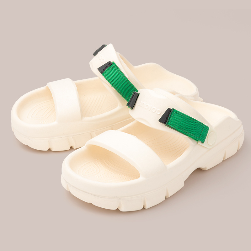 Summer Beach Shoes Women Chunky Slipper Non-slip Mens Thick Sole Sandals Shoes