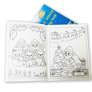 Umweltfreundliches, recycelbares Papier-Zeichenbuch für Kinder mit anpassbarer Größe und Farbe sowie CMYK-Druck. - Product Image 1