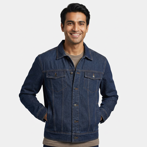 Bulk Quantity Custom Made Denim <b>Jacket</b> New Design Wholesale Plain Blank Winter Wear Man Denim College, <b>Baseball</b>, <b>jacket</b> <b>for</b> <b>men</b> - Product Image 1