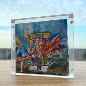 TCG Strong Magnet Acrílico Pokemon Japonês 30s Evee Heroes Caixa de Reforço Caso de Expositor Atacado Japão Premium Caixa de Reforço
