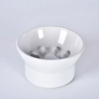 Vente en gros de bols écologiques en céramique pour animaux de compagnie Conception portable personnalisée avec protection cervicale Nouveauté bols mangeoire pour chat et chien