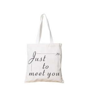 Blanco Durable alfabeto inglés hecho a mano haciendo de algodón pesado deber bolso de totalizador de la lona - Product Image 6