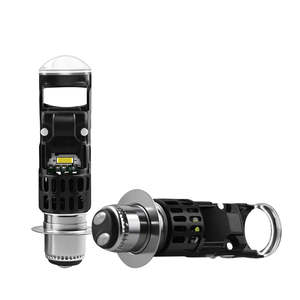 Mini phare Plug and Play 28W H4 LED avec lentille de projecteur, ampoules de phare, feux antibrouillard 12V, adaptation universelle pour voiture - Product Image 1