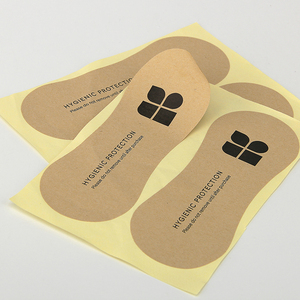 Doublures hygiéniques pour maillots de bain en papier écologique brun naturel kraft avec impression personnalisée - Product Image 6