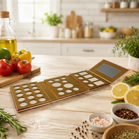Palette à paupières vide, triple pliage avec miroir, logo personnalisé OEM, étui magnétique à 3 sections pour maquillage, DIY fard à paupières