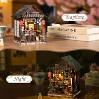 Produit phare pour l'exportation : Kit de construction DIY Maison de vin Yiran Iju, modèle en bois 3D à assembler à la main, ensemble de livres et puzzle créatif