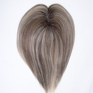 Topper de base de red de pescado de alta calidad 6*6 100% Topper de pelo europeo humano real para mujeres - Product Image 3