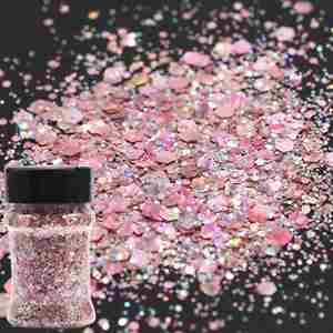 Paillettes holographiques 3D effet œil de chat, flacon de 50g, dégradé irisé, paillettes mélangées, fournitures DIY pour nail art, résine, décorations faites à la main - Product Image 6
