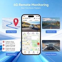 Cámara para Auto ADINKAM 4G SIM de 4 Canales, Frontal 2K+1080P*3, Anti-Robo, Alerta Instantánea a través de la Aplicación, DVR para Vehículo con Vista en Vivo y Almacenamiento en la Nube