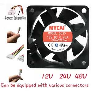 Ventilatore a Flusso <span class=keywords><strong>Assiale</strong></span> da 120mm Ventole di Raffreddamento <span class=keywords><strong>12V</strong></span> 24V 48V DC di Scarico 120*25mm 80mm 60*25mm 40*10mm <span class=keywords><strong>Ventola</strong></span> Soffiante Turbo Jet - Product Image 2