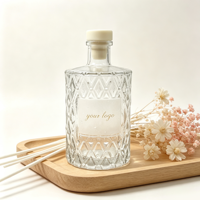 Bouteilles en verre vides pour diffuseur 50ml 100ml 150ml 250ml – Bouteille de diffuseur à bâtonnets de luxe en verre avec couvercle pour la vente