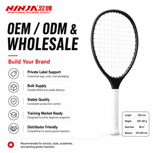 Raquette de tennis pour enfants en fibre de carbone avec noyau en EVA, légère, manche court, pour les joueurs juniors - Entraînement en plein air et design portable - Product Image 6