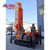 Machine de forage d'eau pneumatique sur chenilles de 260 m pour puits d'eau à vendre