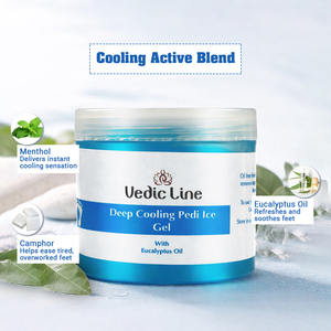 Gel de Hielo Vedic Line para Pies, Enfriamiento Profundo, Alivio Instantáneo, Cuidado de Talones Agrietados y Relajación para Pies Cansados, Disponible para la Venta - Product Image 5