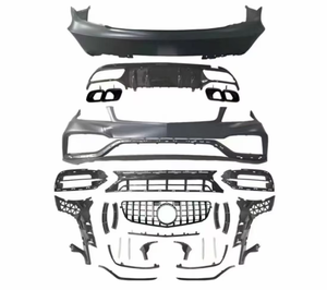 Kit carrosserie pour <span class=keywords><strong>Mercedes</strong></span>-Benz W204 Classe C <span class=keywords><strong>2011</strong></span>-2014, mise à niveau pour le style W205 <span class=keywords><strong>C63</strong></span> <span class=keywords><strong>AMG</strong></span>, pare-chocs avant, calandre - Product Image 2